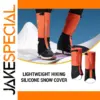 Bright Orange Waterproof Snow Gaiters for Outdoors