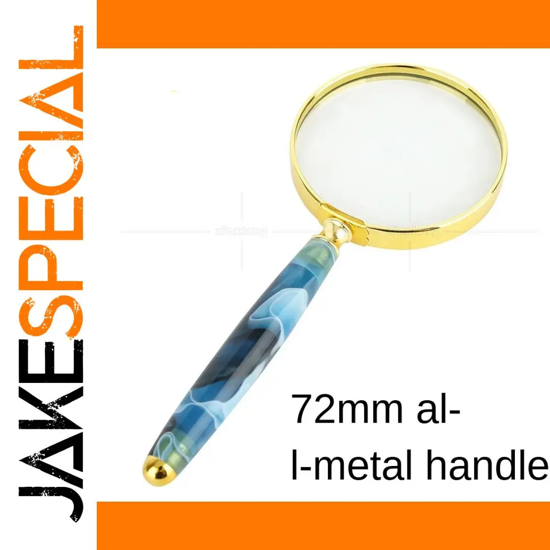 Gold-Plated Jade Handle Magnifier with LED 1 Gold-Plated Jade Handle Magnifier with LED