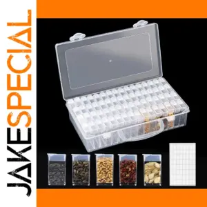 Transparent Seed Storage Box with Compartments