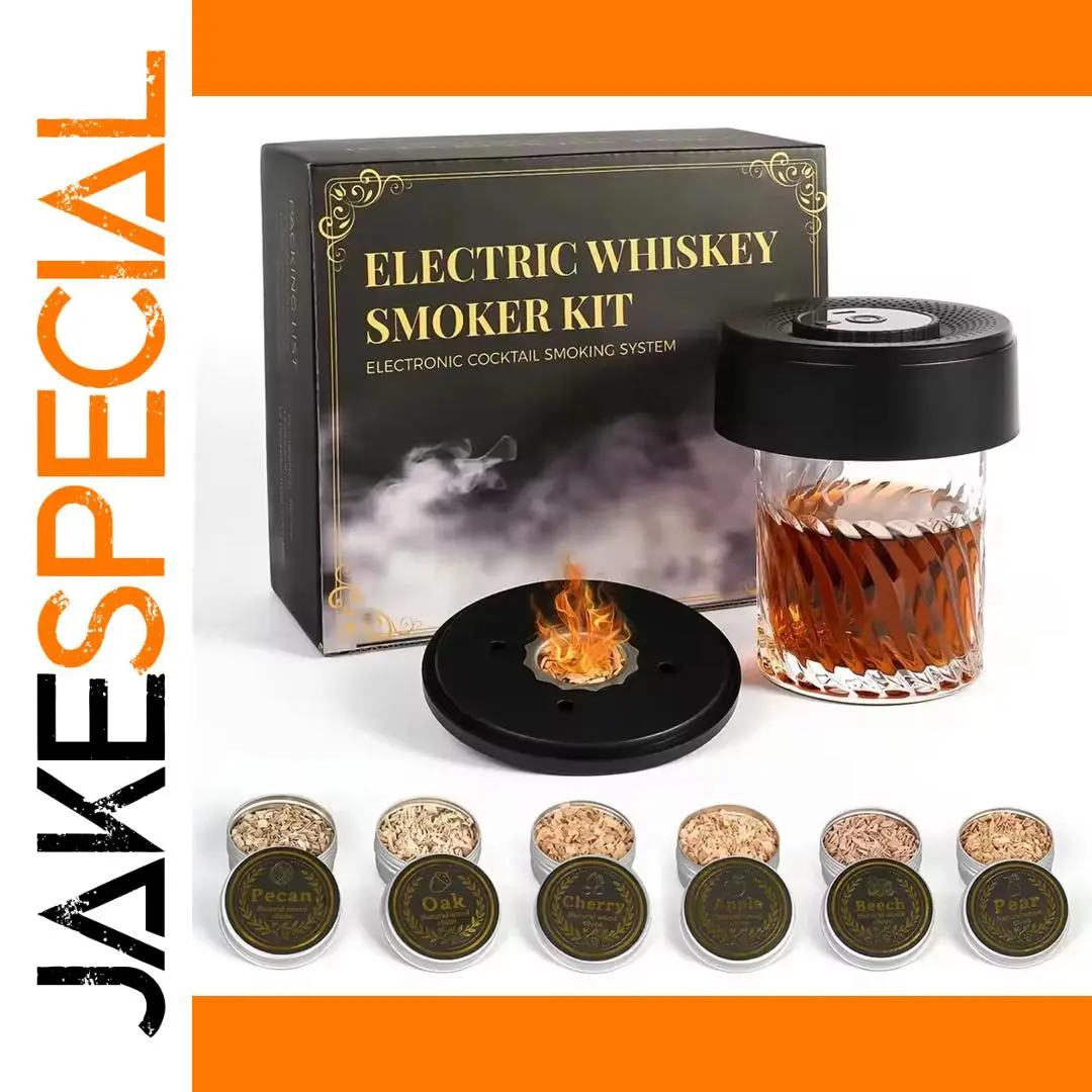 Electric Whiskey Smoke Infuser Kit for Cocktails 1 Electric Whiskey Smoke Infuser Kit for Cocktails