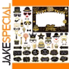 Elegant Black and Gold Birthday Photo Props Set