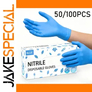 Vibrant Blue Nitrile Gloves 50/100 Pcs