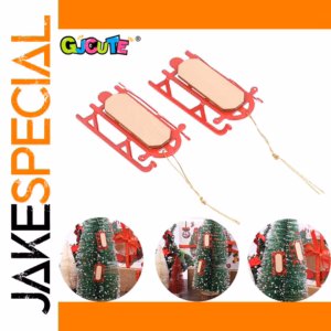 Miniature Christmas Sleigh for Dollhouses