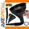 Black Fuel Funnels Set with Filters and Extension Pipe