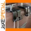 Black Car Headrest Hook for SUVs and Sedans