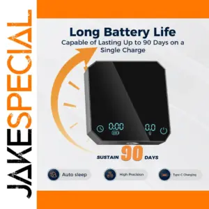 IKAPE Digital Coffee Scale 0.3-2000g with LED Display