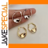 Vintage Metal Hoop Earrings in Gold and Silver