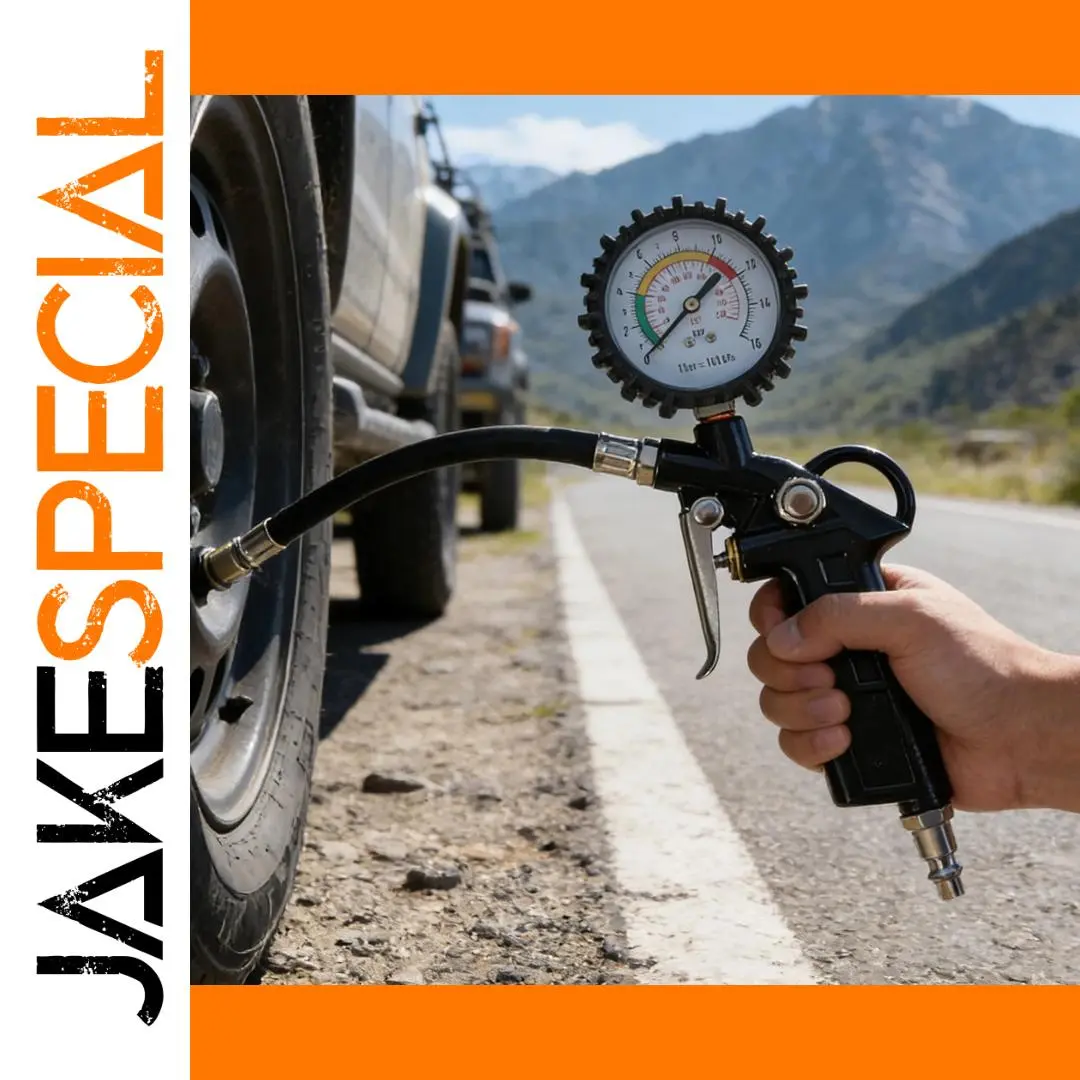 Multifunctional Tire Pressure Gauge with Color Indicator 1 Multifunctional Tire Pressure Gauge with Color Indicator