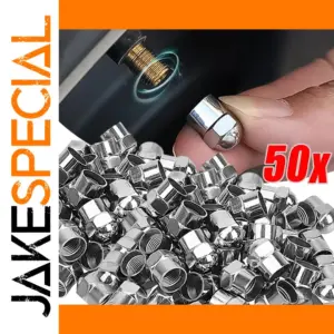 Chrome Tire Valve Caps for Cars, Motorcycles & Bikes