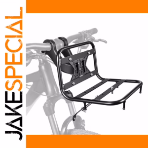 Black Aluminum Bike Front Rack Carrier for Outdoor Cycling