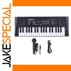 Black 37-Key Electronic Keyboard for Beginners