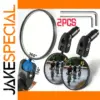 Black Bicycle Rearview Mirror with Wide View