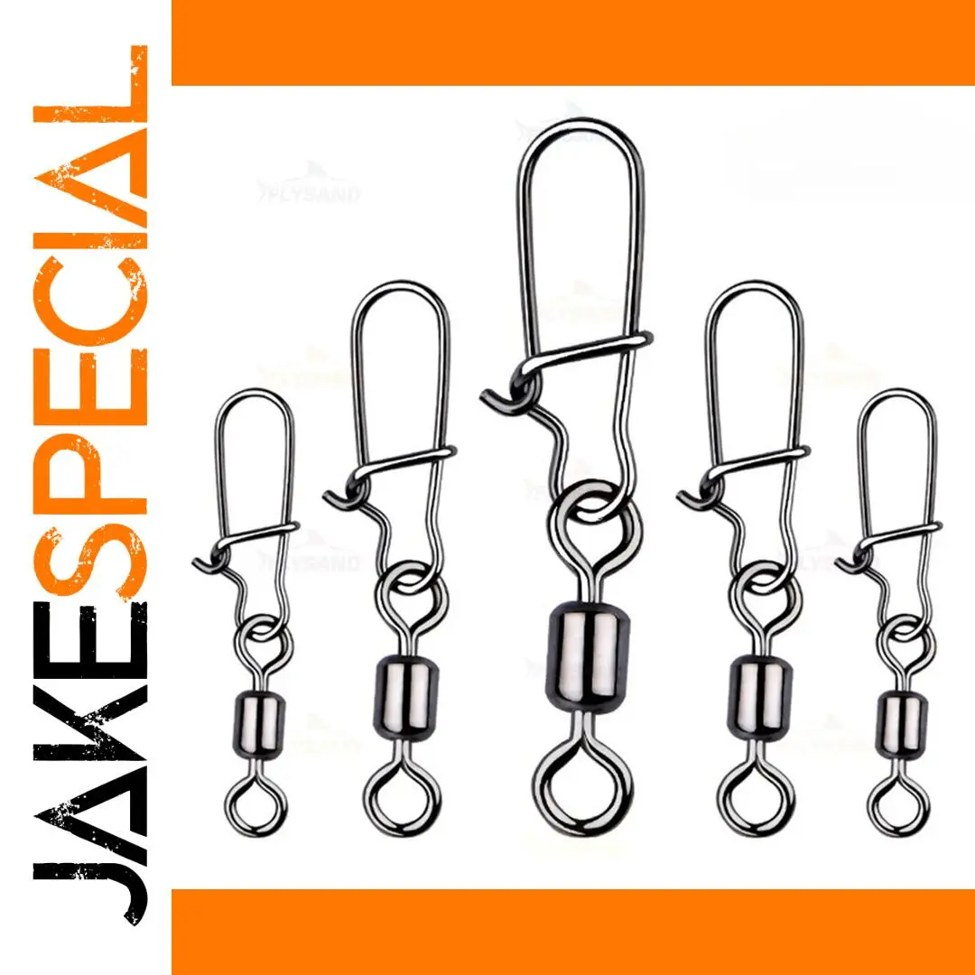 Stainless Steel Pike Fishing Swivels Set 1 Stainless Steel Pike Fishing Swivels Set