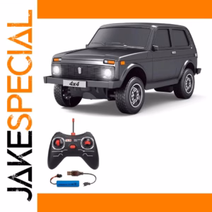 Rugged 1:12 Off-Road RC Car in Matte Black