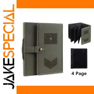 Army Green Patch Storage Book