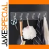 Transparent Six-Hook Wall Organizer