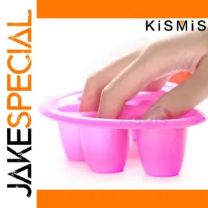 Pink Multi-Nail Soak Bowl for Professional or Home Use