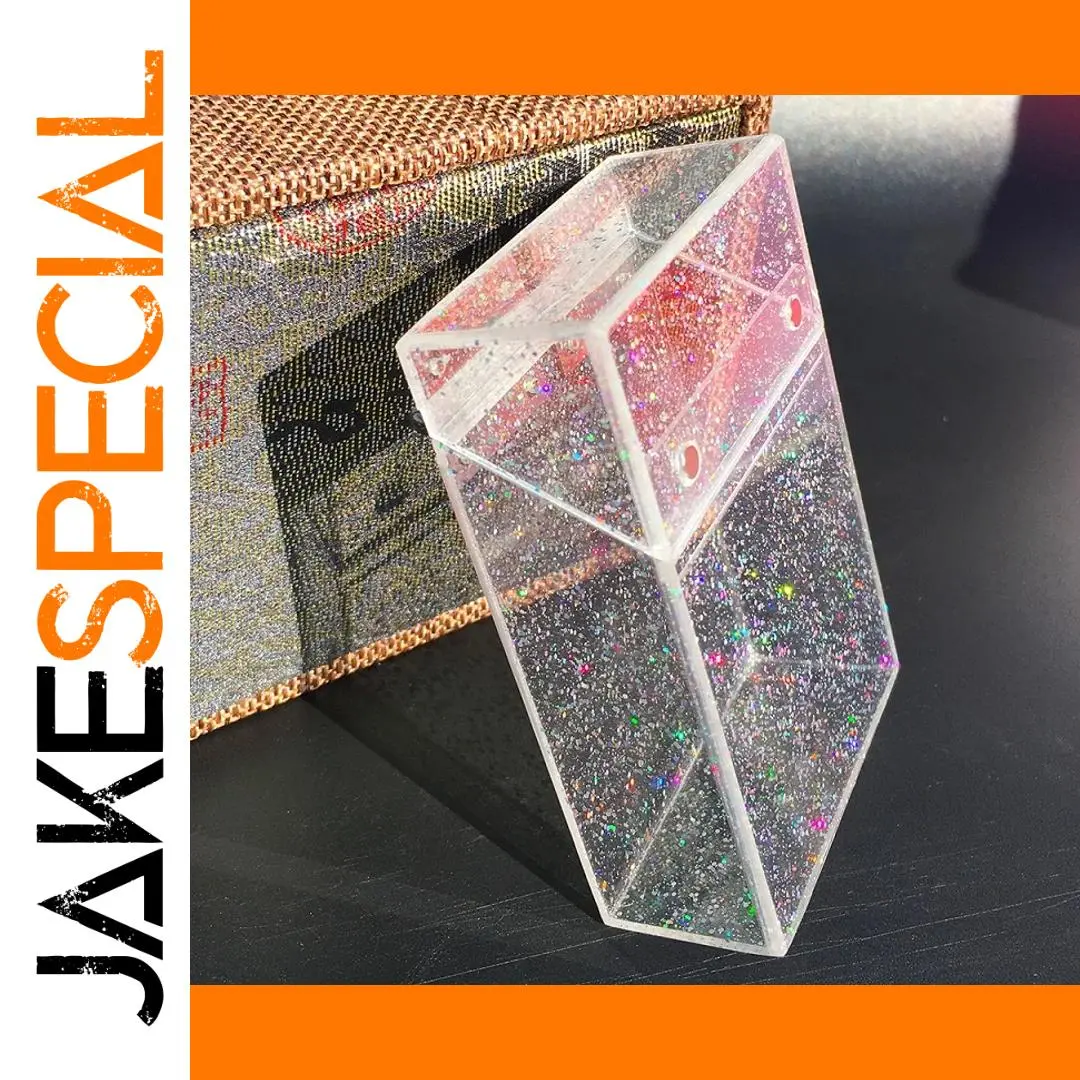 Sparkling Transparent Acrylic Cigarette Case 1 Sparkling Transparent Acrylic Cigarette Case
