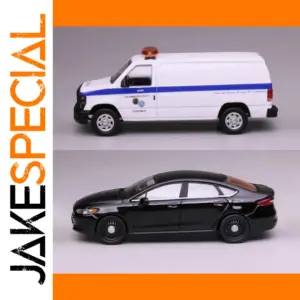 Miniature Alloy Model Car Set - Ford E350 & Mondeo