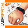 Black Ultrasonic Mosquito Repellent Wristband