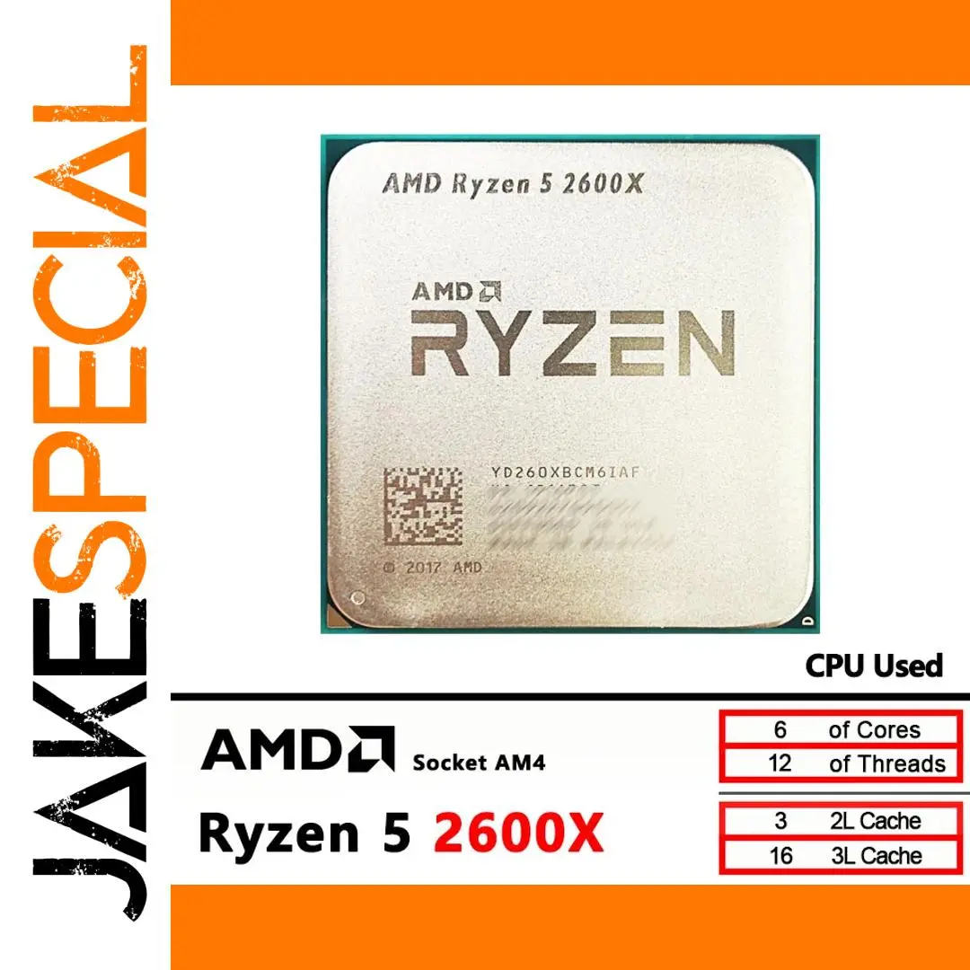 AMD Ryzen 5 2600X Processor for Desktop 1 AMD Ryzen 5 2600X Processor for Desktop