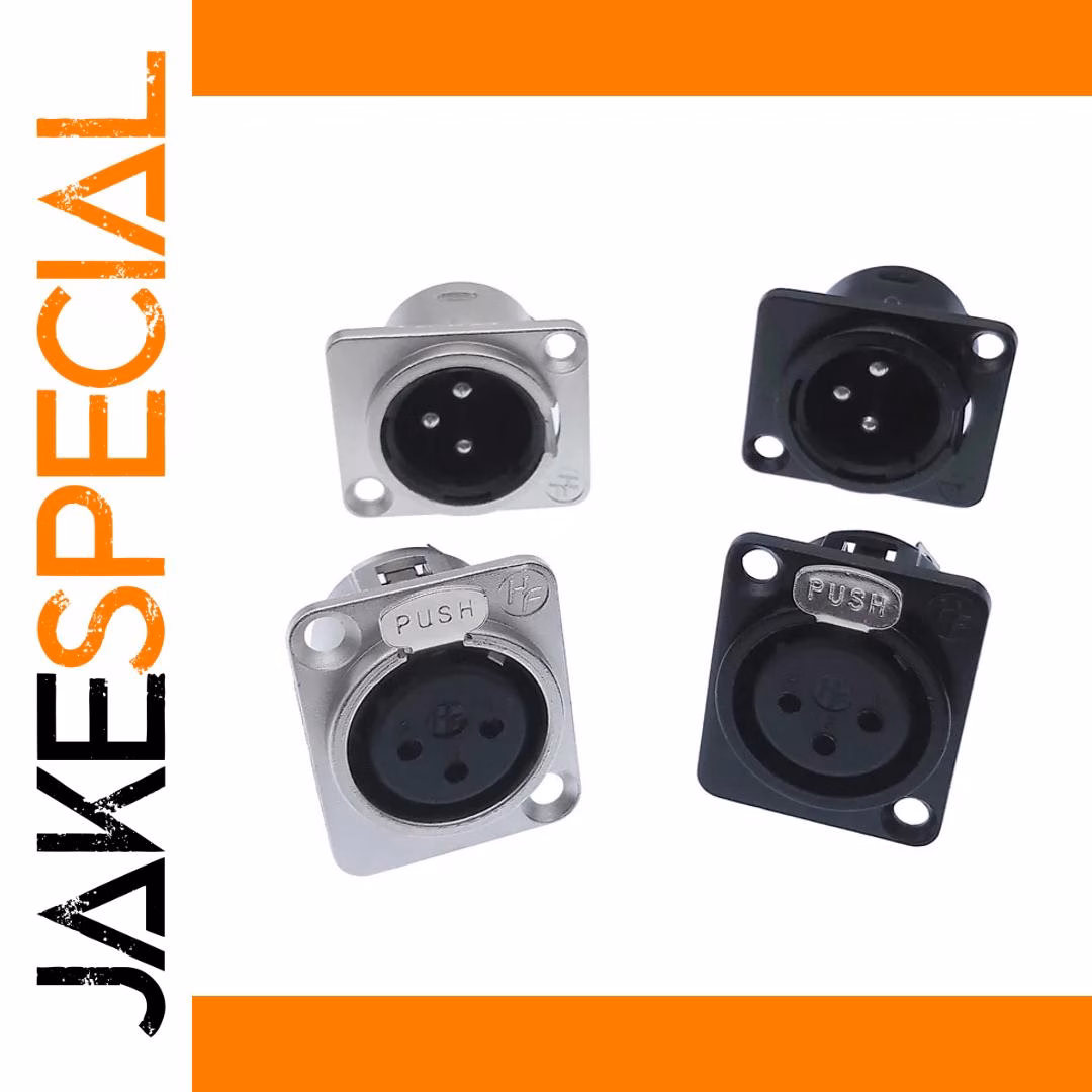 Cannon XLR Metal Socket for Audio Equipment 1 Cannon XLR Metal Socket for Audio Equipment