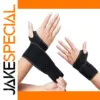 Black Dual Wrist Support Brace for Stability
