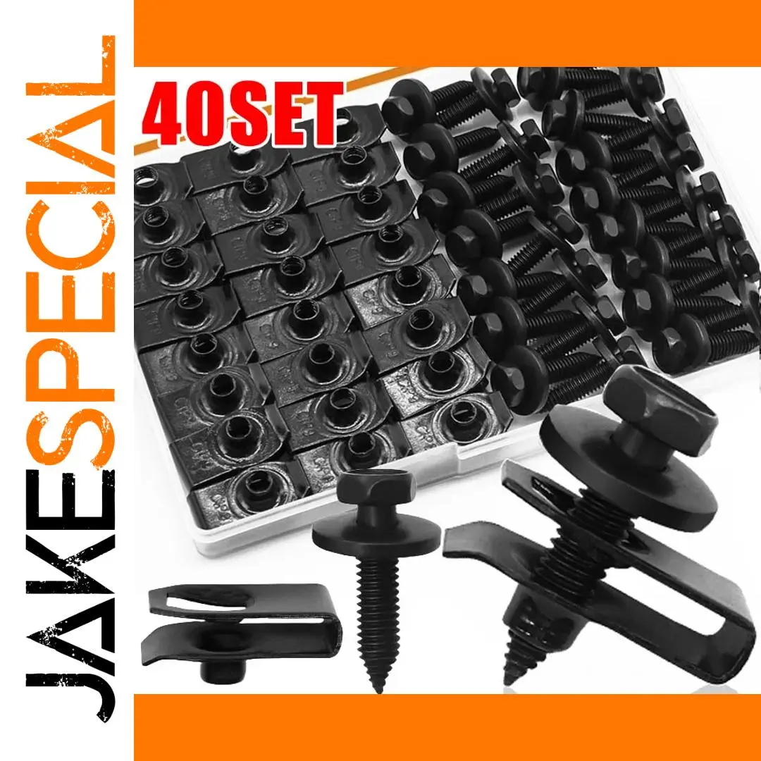 Automotive Fastener Set for Cars M6 - 40 Pieces 1 Automotive Fastener Set for Cars M6 - 40 Pieces