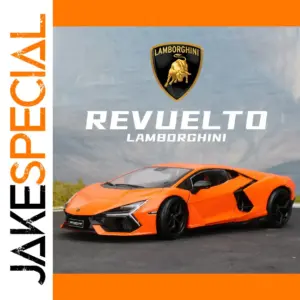 Vibrant Orange Lamborghini Revuelto Model