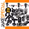 Automotive Black U-Shaped Fastener Set