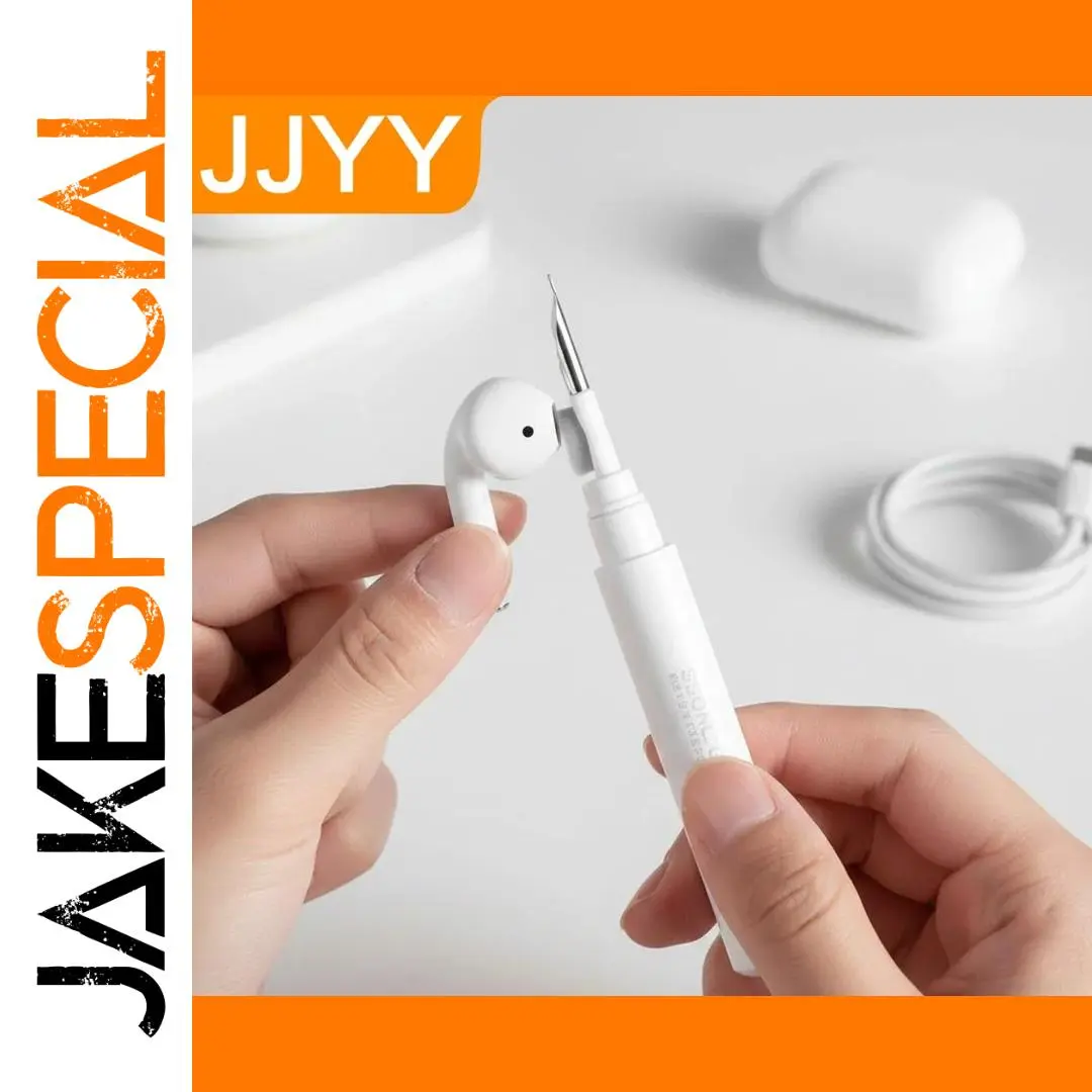 White Bluetooth Earbuds Cleaning Pen for Devices 1 White Bluetooth Earbuds Cleaning Pen for Devices