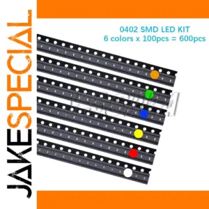 600-LED Multi-Color SMD Diode Kit for Projects