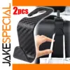 Black Carbon Fiber Car Headrest Hook - Support 20kg