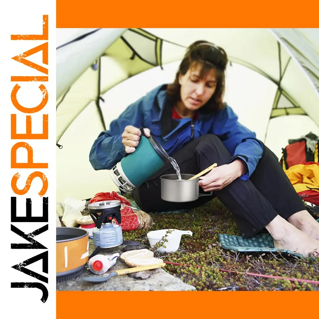 Titanium Folding Handles Bowl 450ml/550ml 1 Titanium Folding Handles Bowl 450ml/550ml