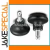 Black Fixed Chair Castors 52mm Set of 5