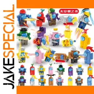 Vibrant Space-Themed Action Figures Set