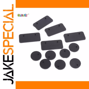 Set of 10 Black Action Figure Display Bases