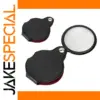 Black 50mm Handheld Magnifying Glass with 8x Zoom