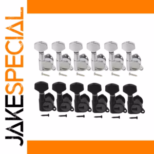 Six-Piece Guitar Tuning Peg Set for Electric and Acoustic Guitars