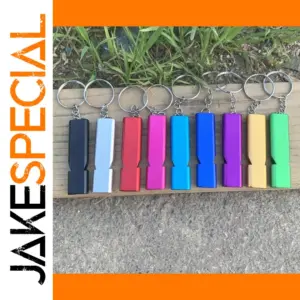 Vibrant Aluminum Survival Whistle Collection