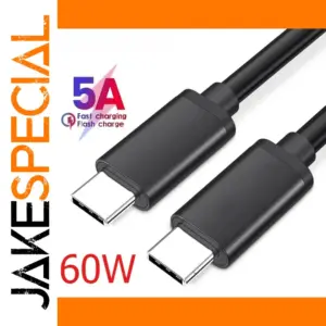 USB Type-C to Type-C Cable 60W 5A, 2m