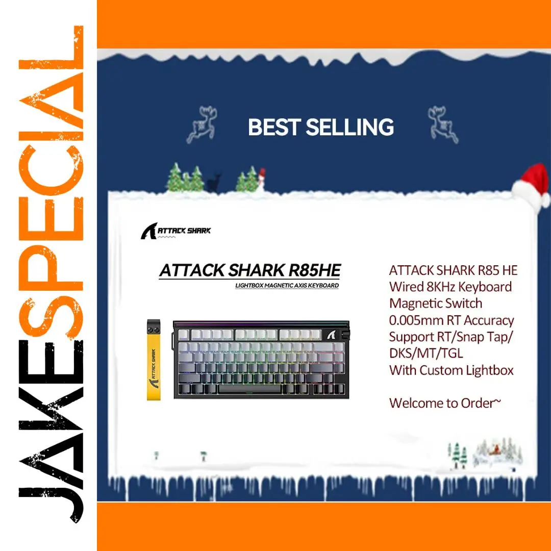 Attack Shark R85 HE Wired Mechanical Keyboard 1 Attack Shark R85 HE Wired Mechanical Keyboard