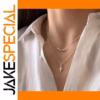 Silver Double Layer Stainless Steel Necklace for Women