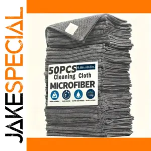 Large Gray Microfiber Cleaning Cloths 123cm Set