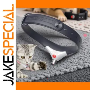 Black Laser Cat Collar with Adjustable Emitter
