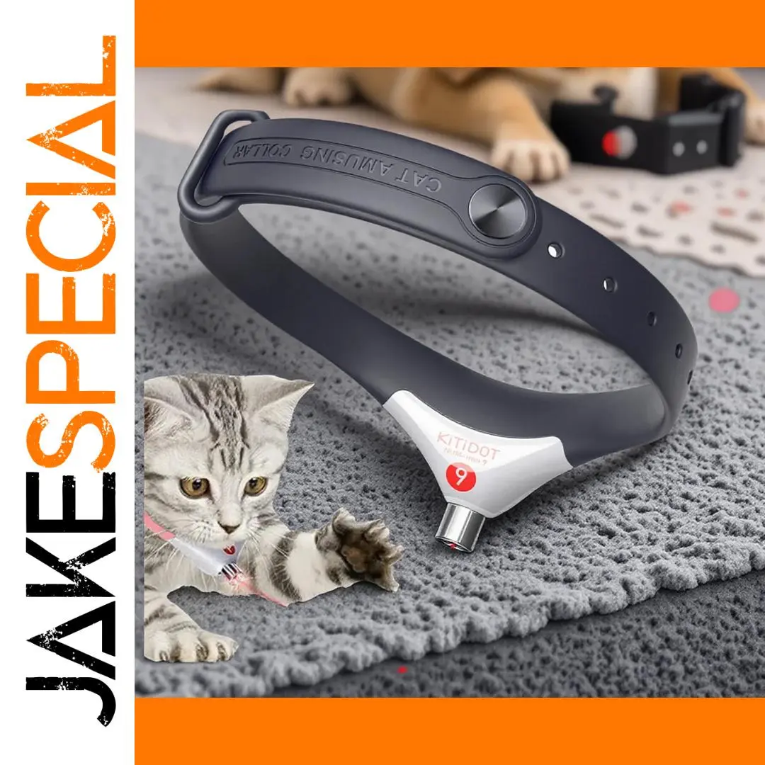 Black Laser Cat Collar with Adjustable Emitter 1 Black Laser Cat Collar with Adjustable Emitter