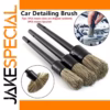 Car Detail Brush Set with Boar Hair Bristles