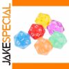 Vibrant 6-Pack Acrylic D20 Dice Set