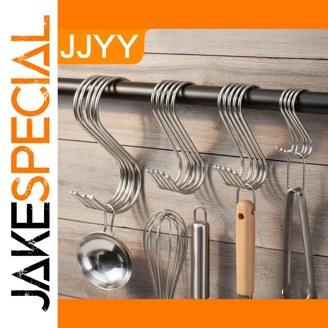 Stainless Steel S-Hooks Set — 3 Sizes 1 Stainless Steel S-Hooks Set — 3 Sizes