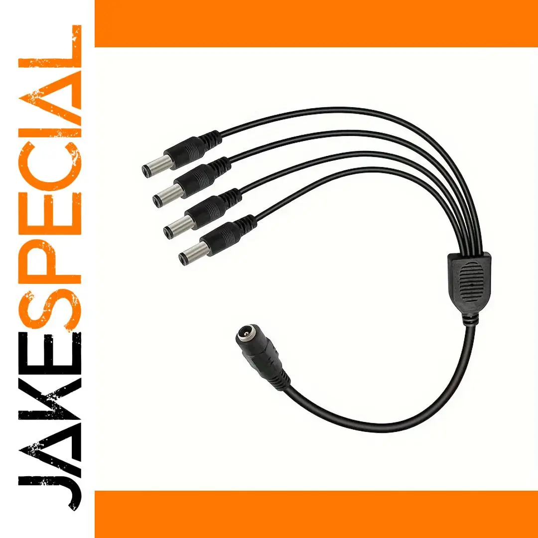 DC Power Splitter Cable for Security Systems 1 DC Power Splitter Cable for Security Systems